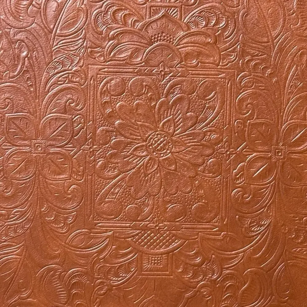 Hallmark embossed tooled faux leather photo album NEW post bound adhesive pages - Picture 2 of 11